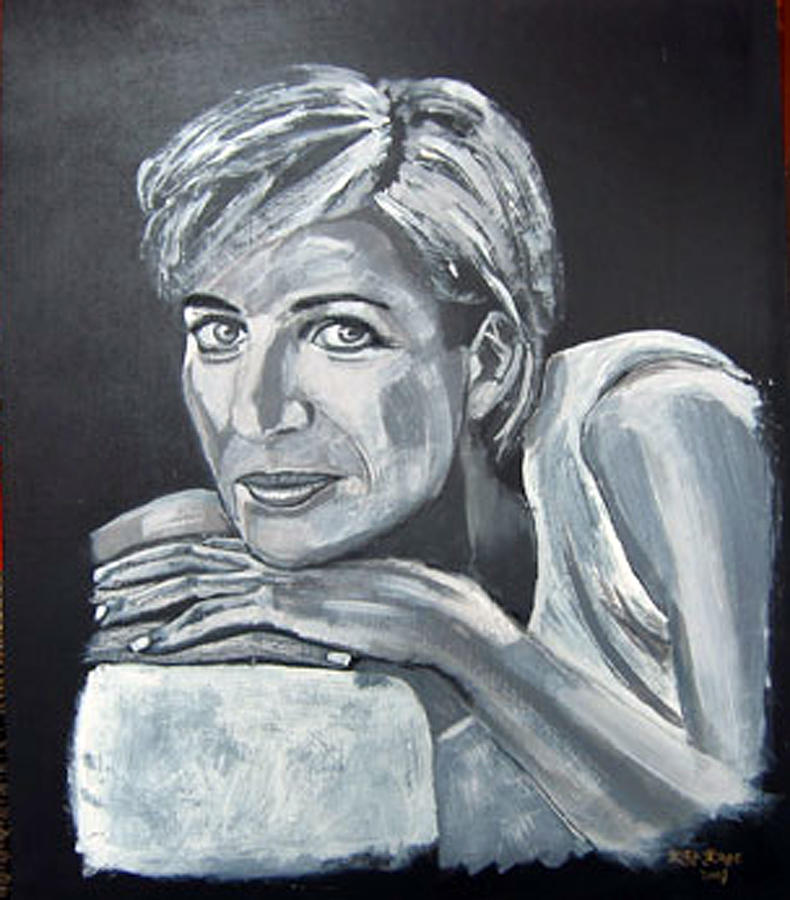 Lady Di Painting by Richard Le Page