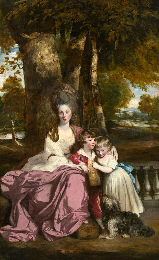 Lady Elizabeth Delme and her Children Painting by Sir Joshua Reynolds ...