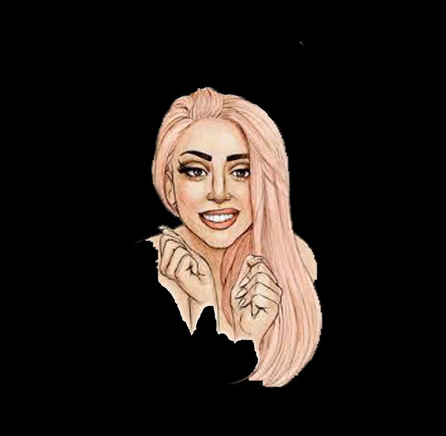 Lady Gaga 2 T--shirt Painting by Herb Strobino