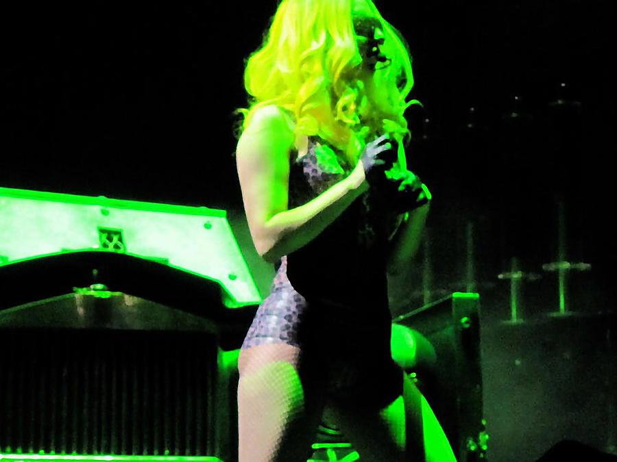 Lady GaGa Live Photograph by Mark J Dunn
