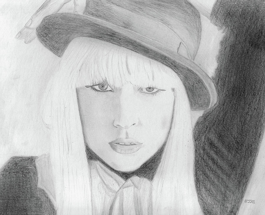 Lady Gaga Drawing by Pat Moore