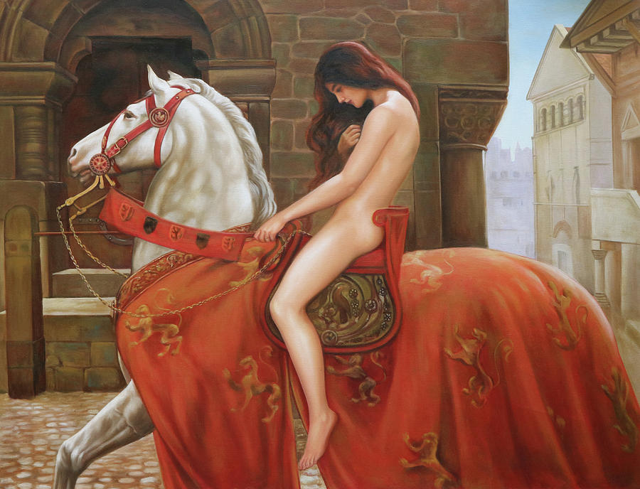 Lady Godiva by John Collier Painting by William Roberts