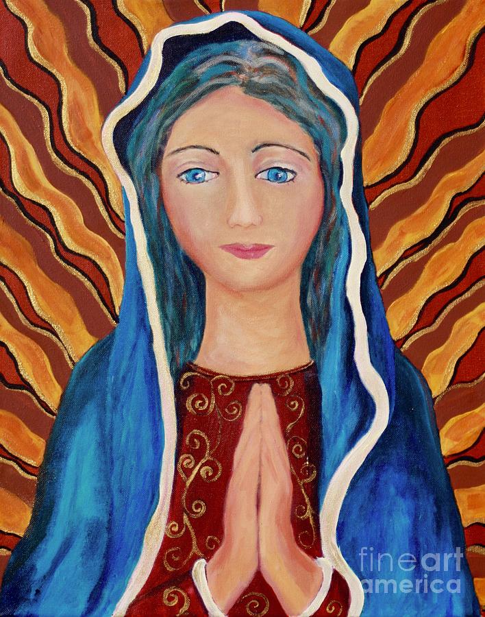 Lady Guadalupe Painting by Melinda Etzold