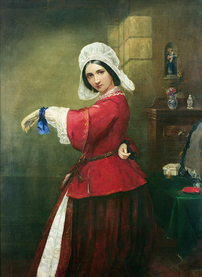 Lady in French Costume Painting by Edmund Harris Harden