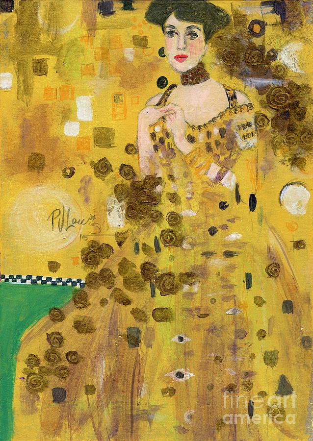 Lady in Gold Painting by PJ Lewis