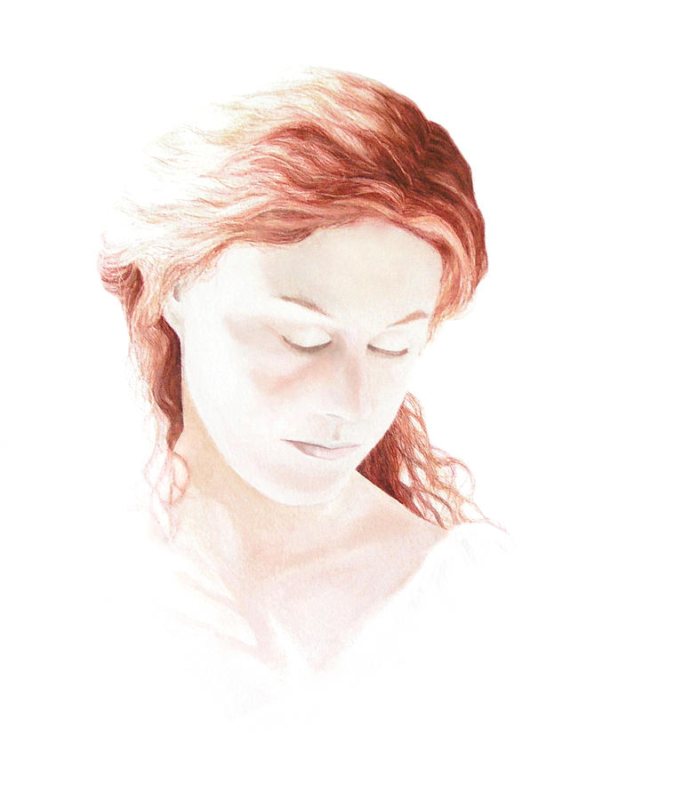 Portrait Painting - Lady in Light by Cory Calantropio