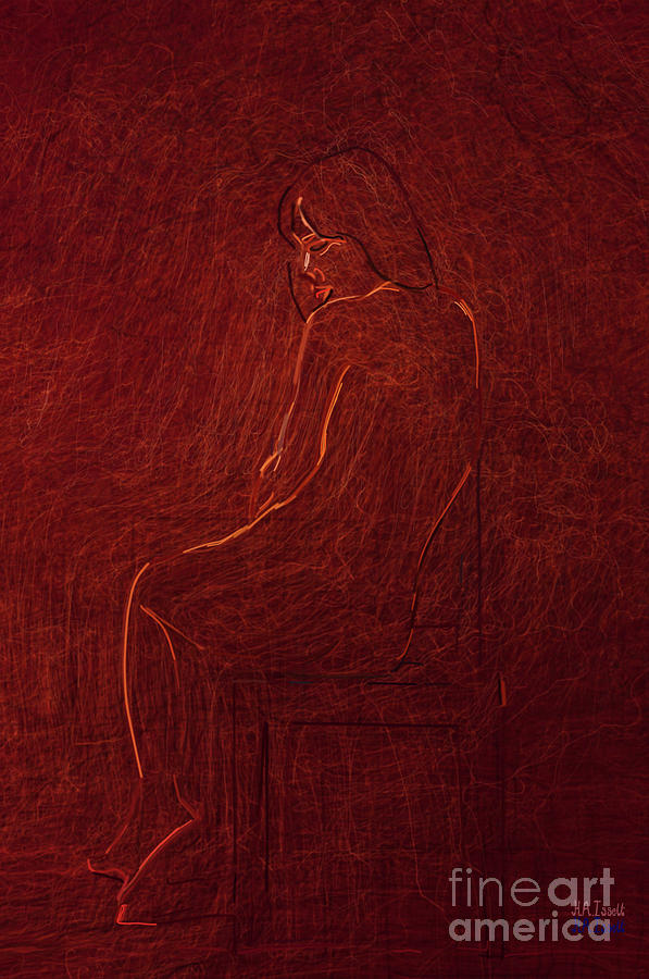 Lady in Red II Digital Art by Humphrey Isselt