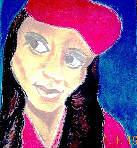 Lady in Red Mixed Media by Lorna Lorraine