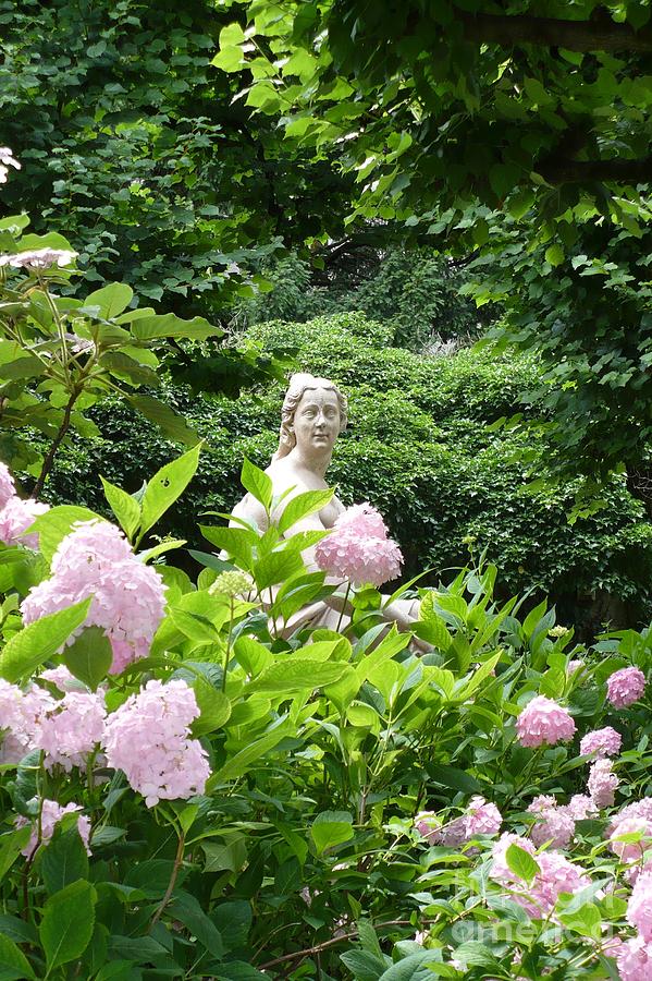 Lady In Salzburg Garden Photograph