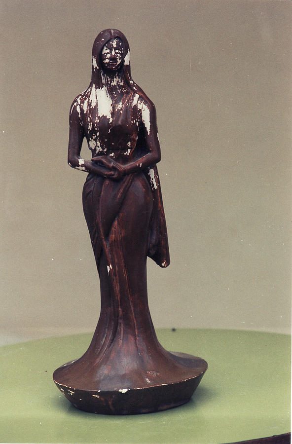 Figure Sculpture - Lady in Saree 01 by Mohd Raza-ul Karim