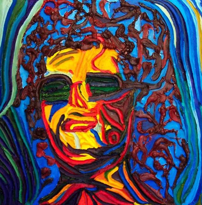 Lady in Sunglasses Painting by Ira Stark