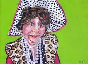 Lady In The Pink Hat Painting by Laura Forst