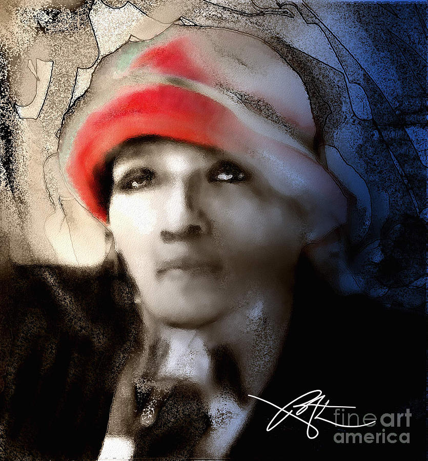 Lady In The Red Hat Painting by Bob Salo