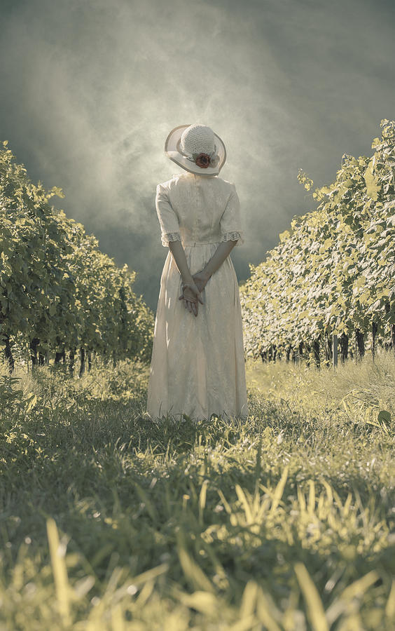 Wine Photograph - Lady In Vineyard by Joana Kruse