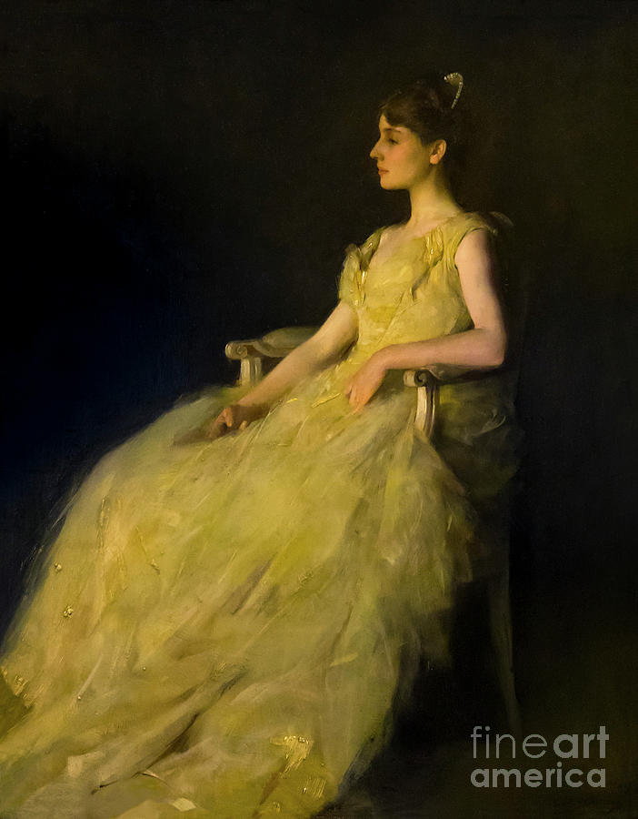 1888 Photograph - Lady In Yellow by Peter Barritt 1888 Photograph - Lady In Yellow by Peter Barritt