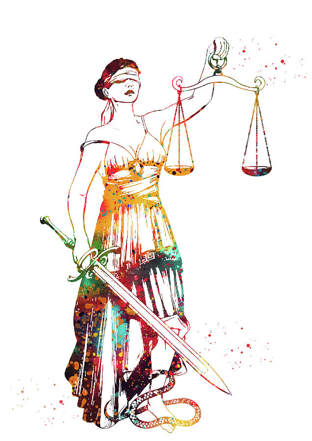 Lady Justice Digital Art - Lady Justice by Erzebet S