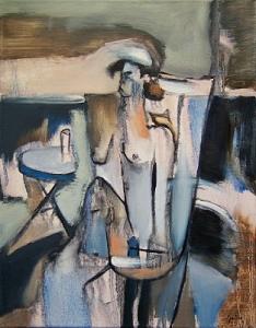 Pink Painting - Lady Lautrec by Scott Spencer Pink Painting - Lady Lautrec by Scott Spencer