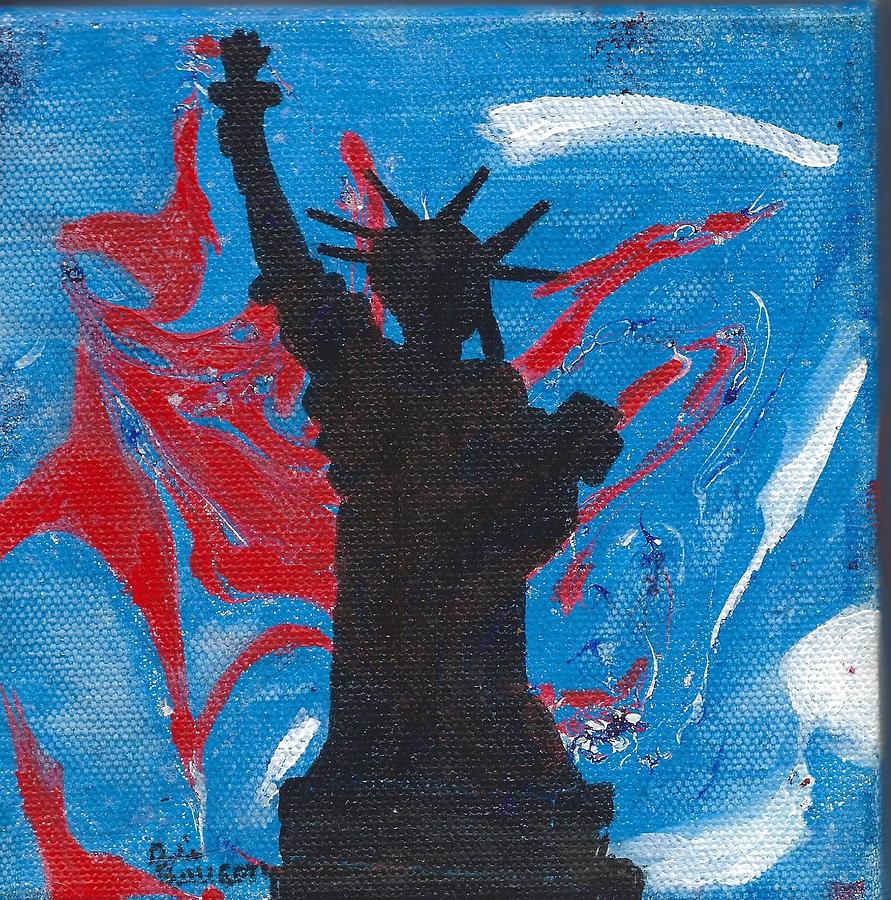 Lady Liberty Mixed Media by Ali Baucom