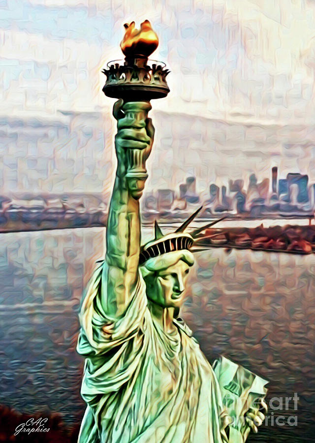 Lady Liberty Digital Art by CAC Graphics