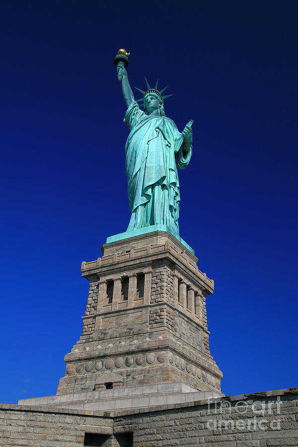 Lady Liberty Ellis Island NYC Photograph by Wayne Moran