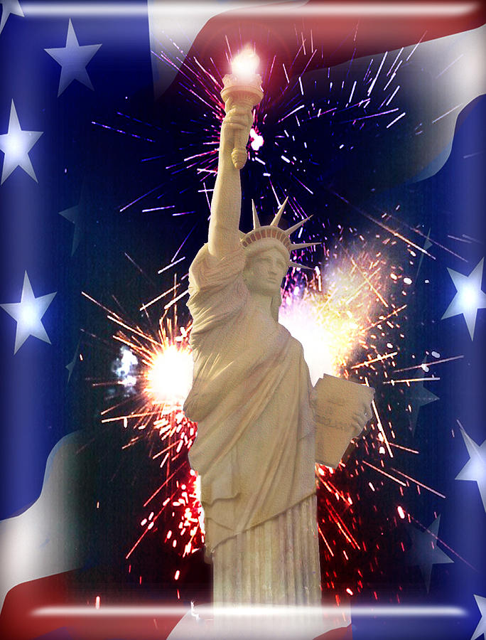 Lady Liberty Digital Art by Gravityx9  Designs