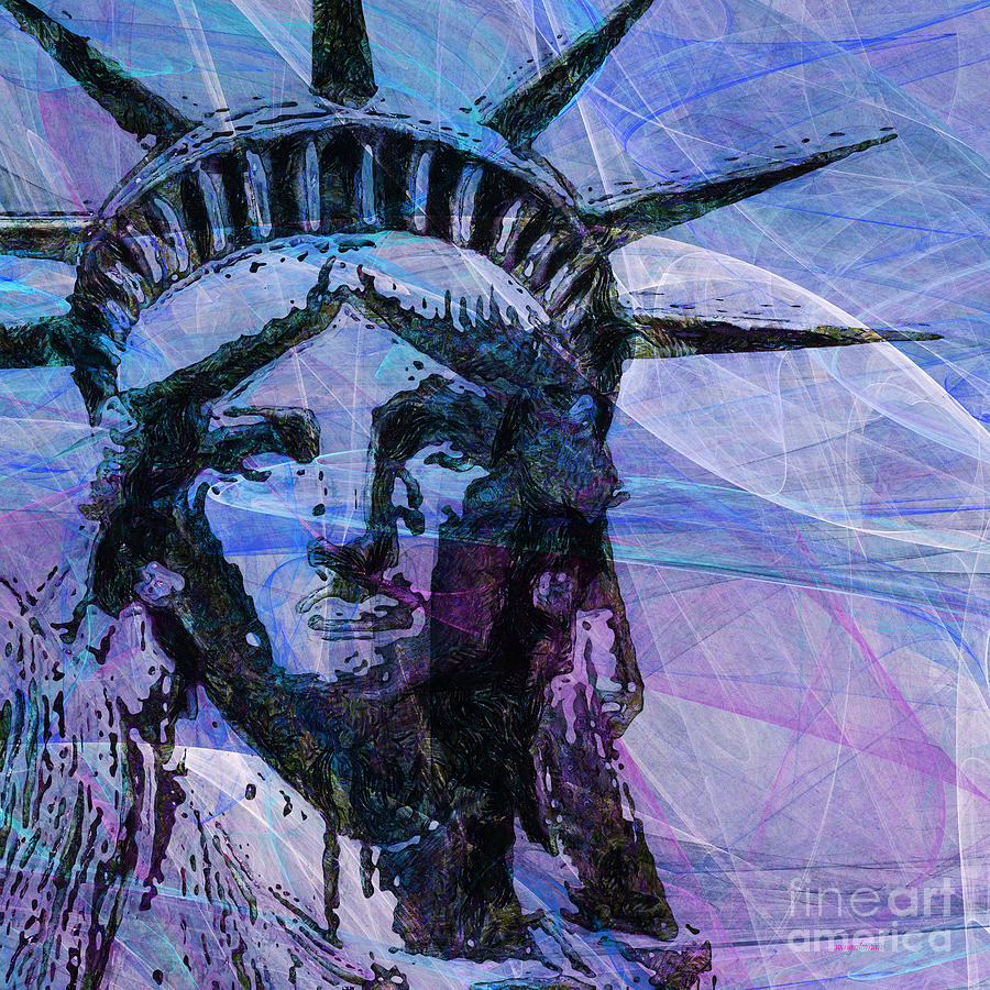 Lady Liberty Head 20150928 square p180 Photograph by Wingsdomain Art ...