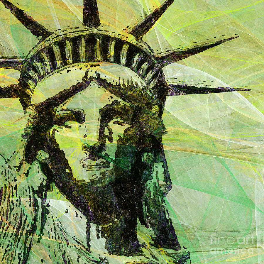 Lady Liberty Head 20150928 square p28 Photograph by Wingsdomain Art and ...