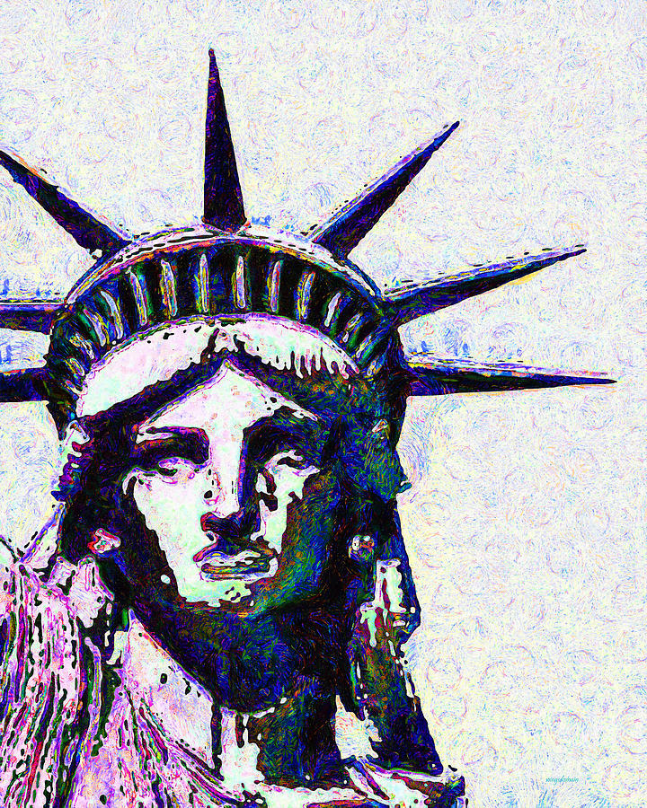 Lady Liberty Head 20150928dap Photograph by Wingsdomain Art and Photography