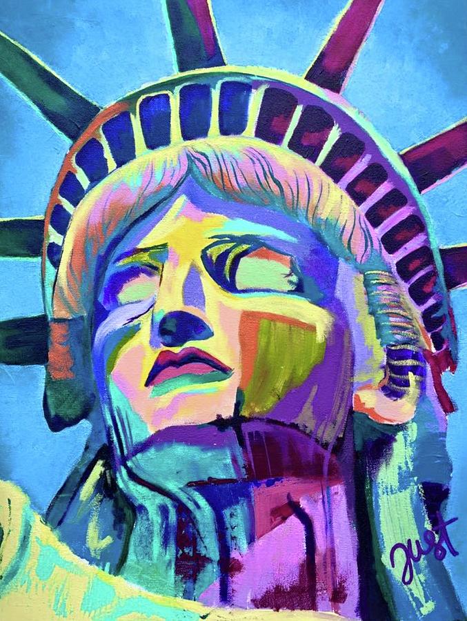 Lady Liberty Painting by Janice Westfall