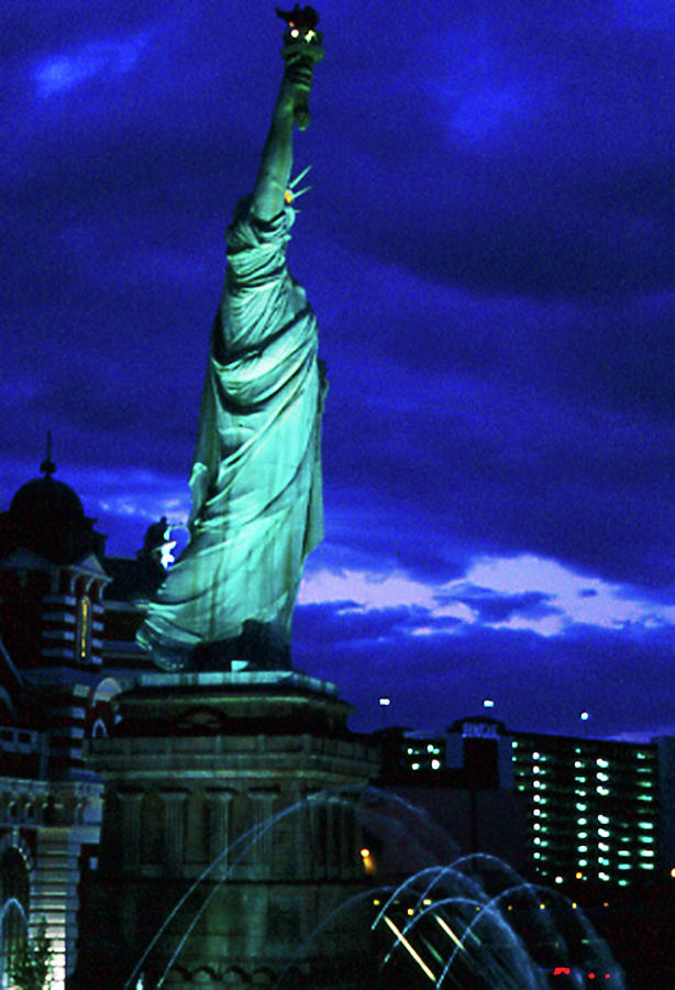 Lady Liberty Las vegas Photograph by Gary Brandes