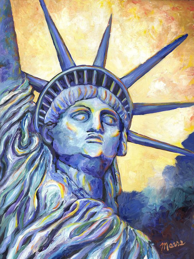 Lady Liberty Painting by Linda Mears