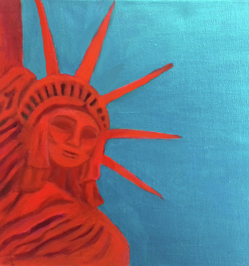 Lady Liberty Painting by Margaret Harmon