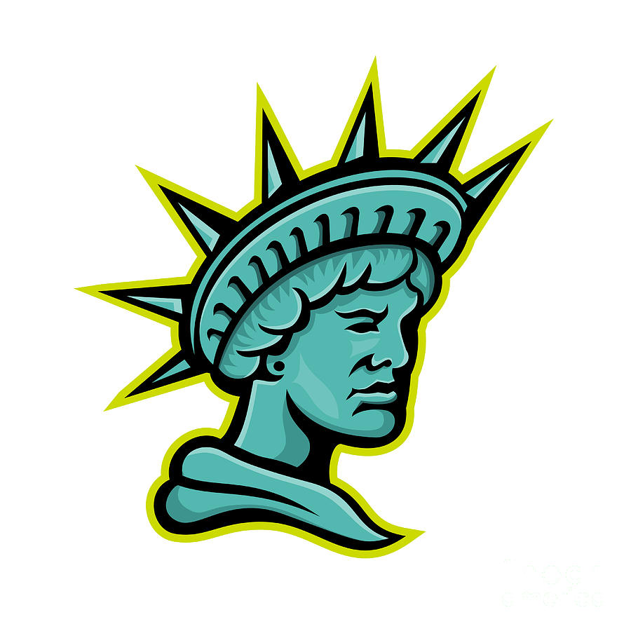 Lady Liberty or Libertas Mascot Digital Art by Aloysius Patrimonio ...