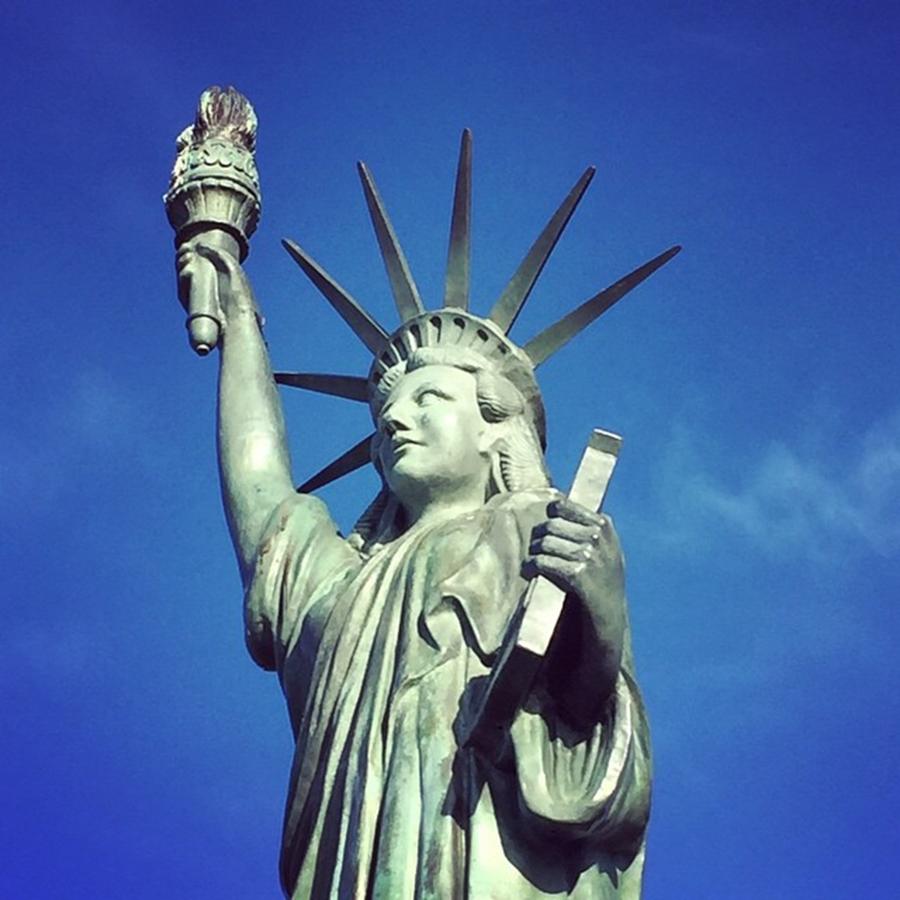Seattle Photograph - Lady Liberty #seattle #travel by Joan McCool