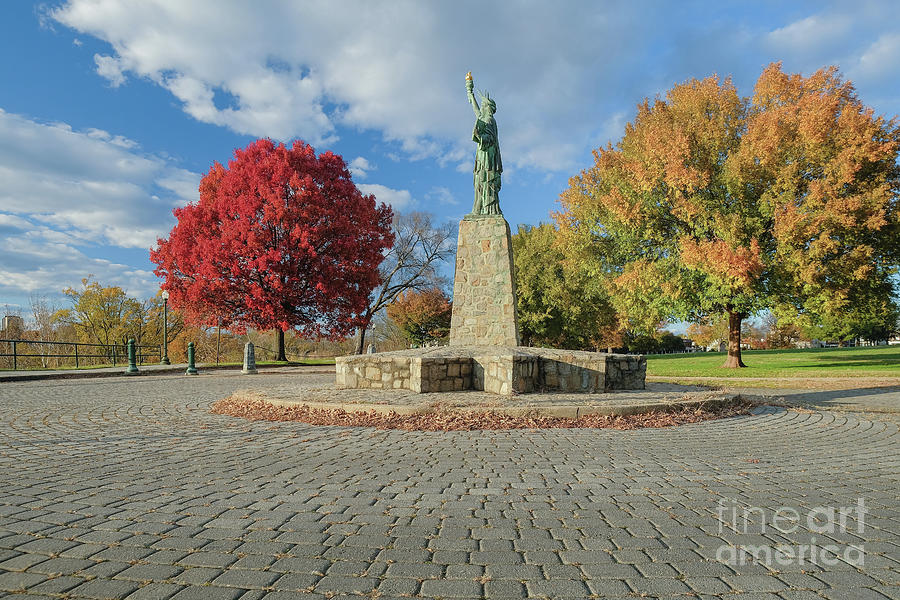 Lady Liberty Welcomes Autumn Photograph