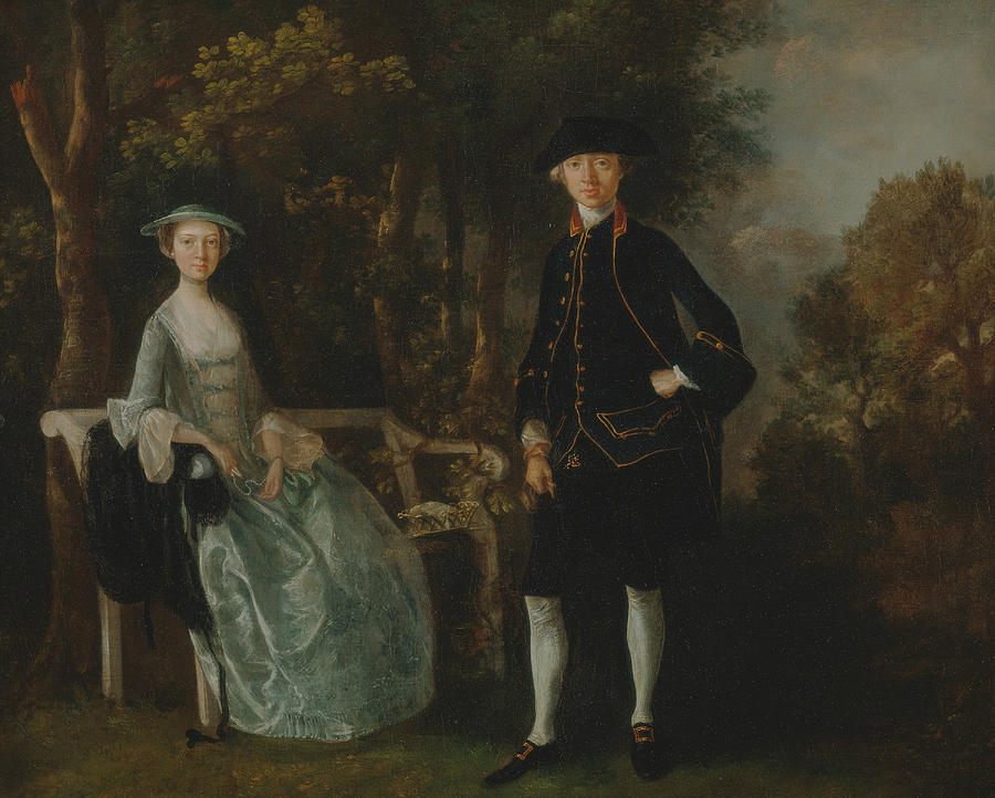Lady Lloyd and Her Son Painting by Thomas Gainsborough
