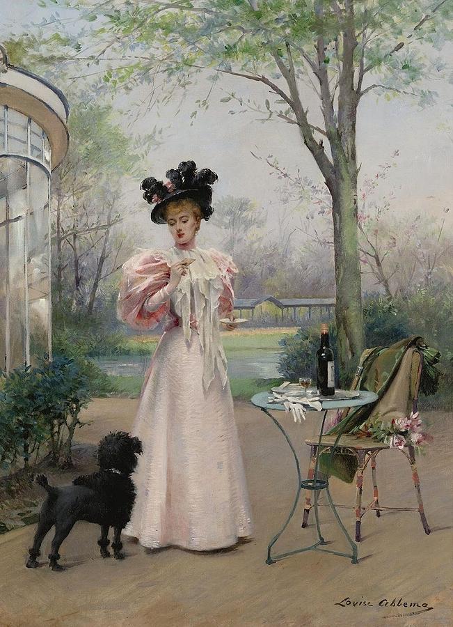 Dog Painting - Lady by Louise Abbema