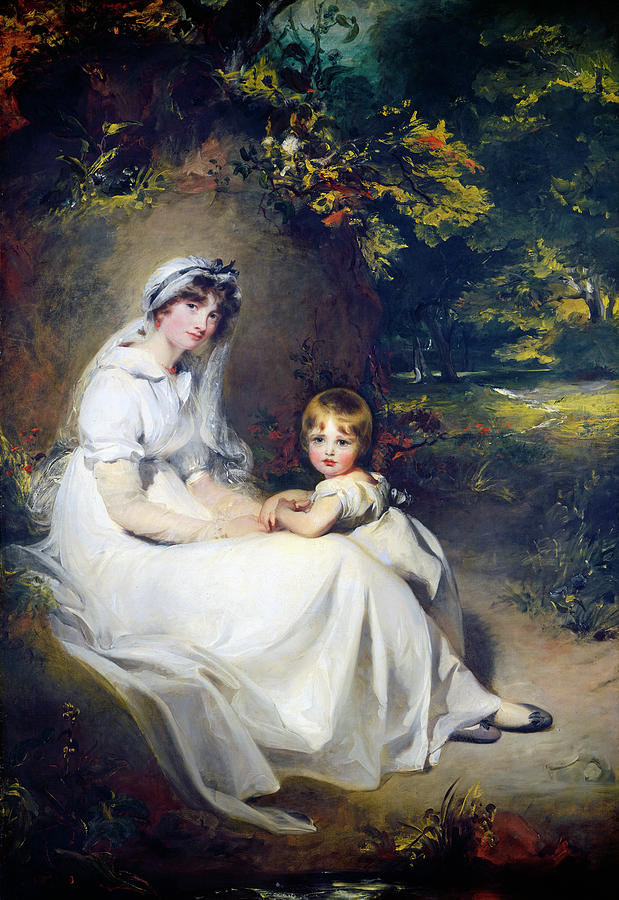 Lady Mary Templetown and Her Eldest Son Painting by Sir Thomas Lawrence
