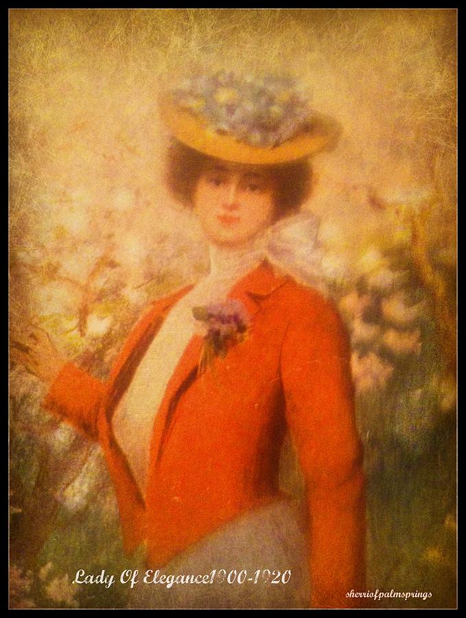 Flower Photograph - Lady Of Elegance 1900 1920 by Sherris - Of Palm Springs