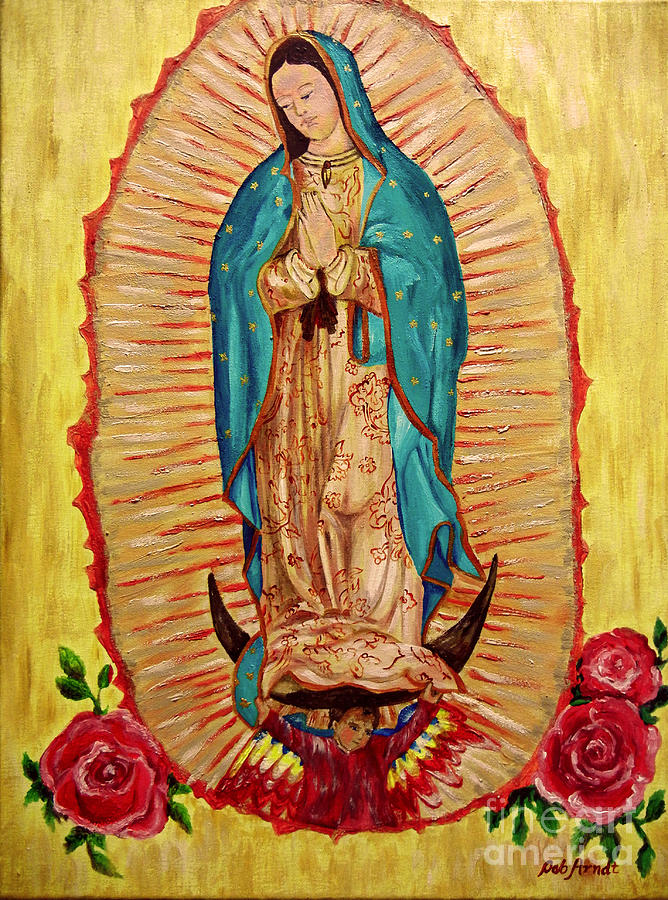 Lady of Guadalupe Painting by Deb Arndt