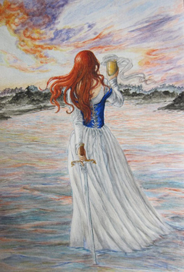 Magic Painting - Lady of the lake 1 by Judy Riggenbach
