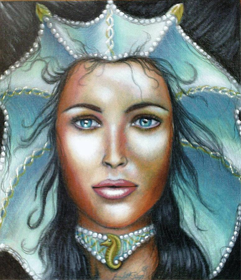 Lady of the Sea Drawing by Scarlett Royale