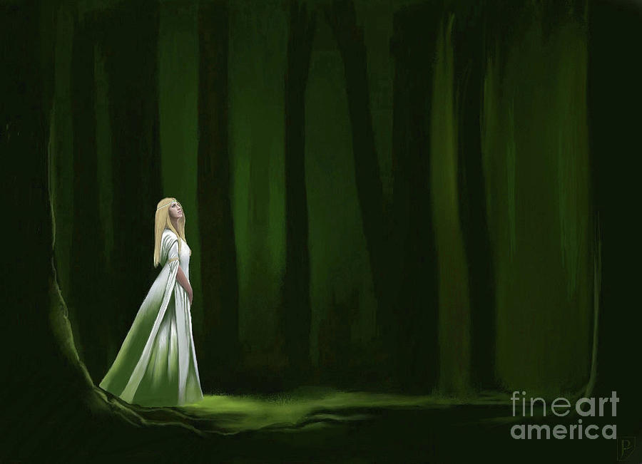 Lady of the White Grotto Digital Art by Gordon Palmer