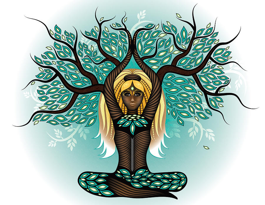 Lady Shaman Tree Digital Art by Serena King
