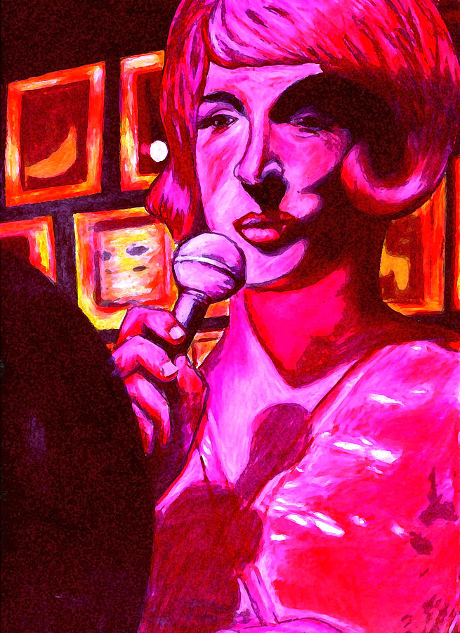 Lady Sings the Blues Drawing by Elizabeth Hoskinson