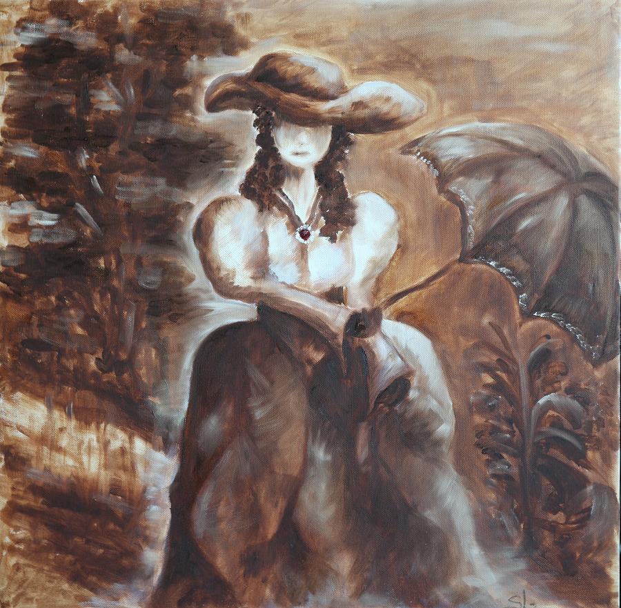 Lady Painting by Sladjana Lazarevic