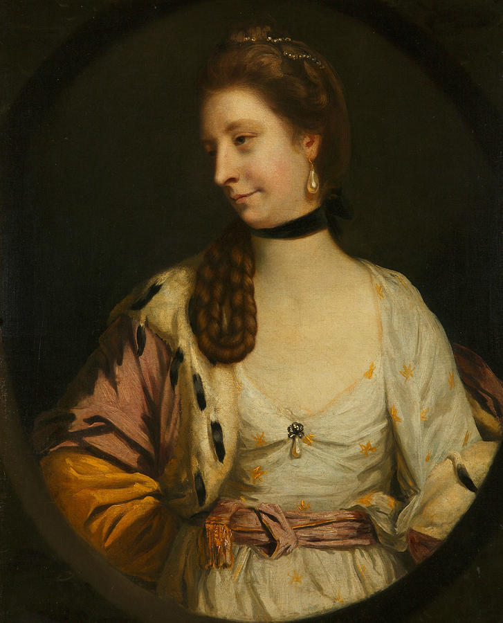 Lady Sondes Painting by Joshua Reynolds