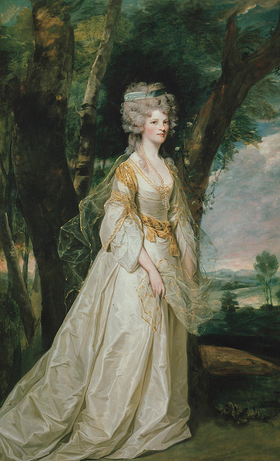 Lady Sunderlin Painting by Joshua Reynolds