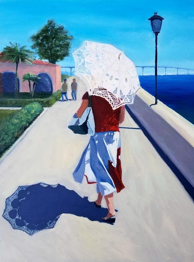Lady with a Parasol Painting by Karyn Robinson