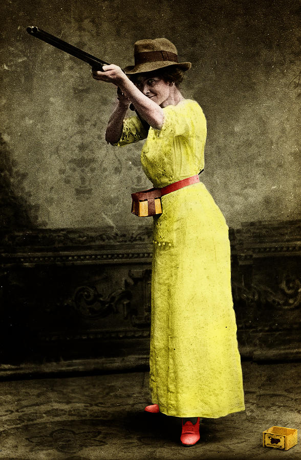 Shotgun Photograph - Lady With A Shotgun by Andrew Fare